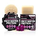 Viori Terrace Garden Shampoo and Conditioner Bar Set Made with Rice Water - Handcrafted Sulfate Free Shampoo and Conditioner