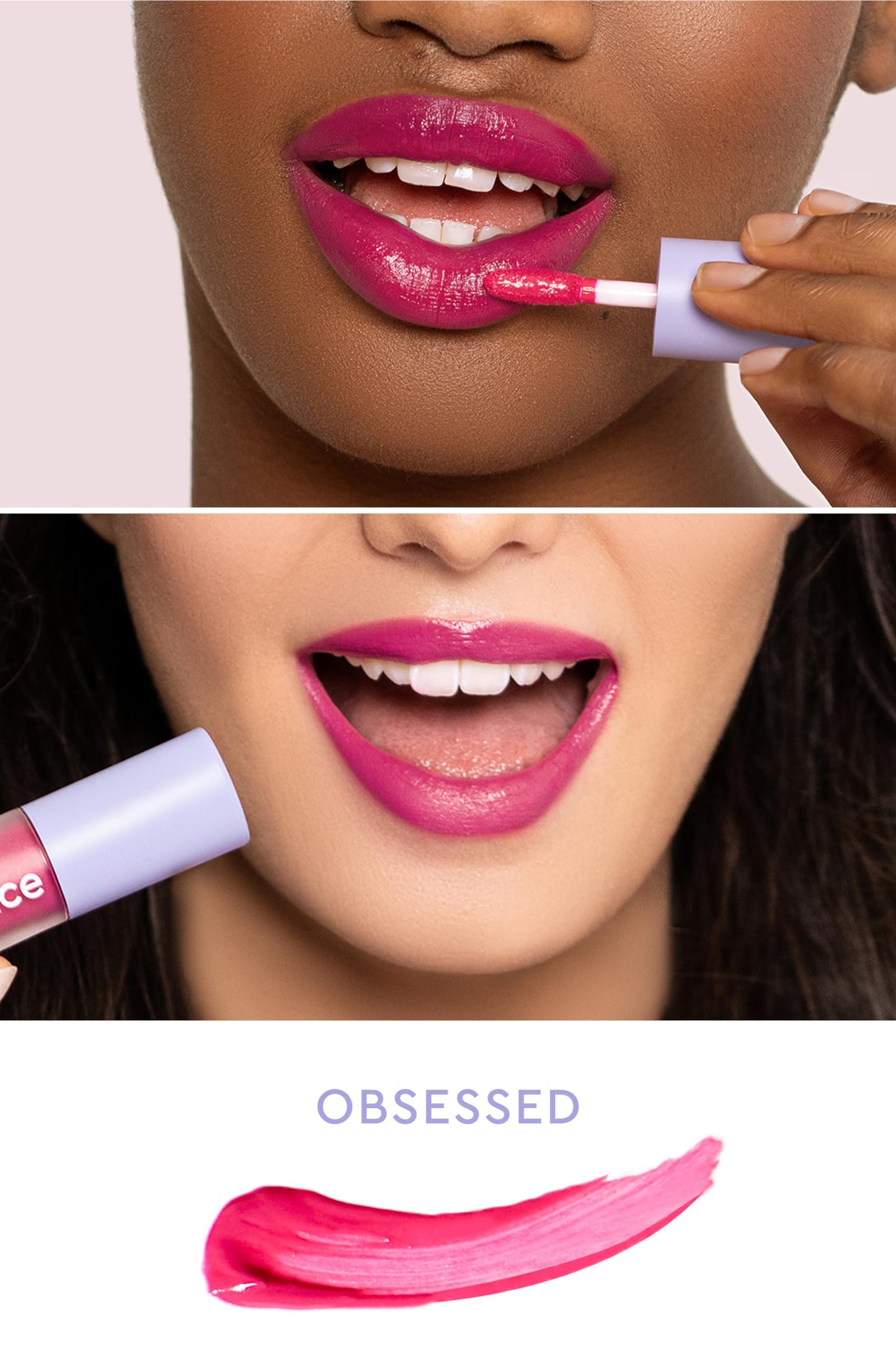 florence by mills Be A VIP Velvet Liquid Lipstick, Obsessed (deep fuchsia), 0.13 oz/ 3.8g