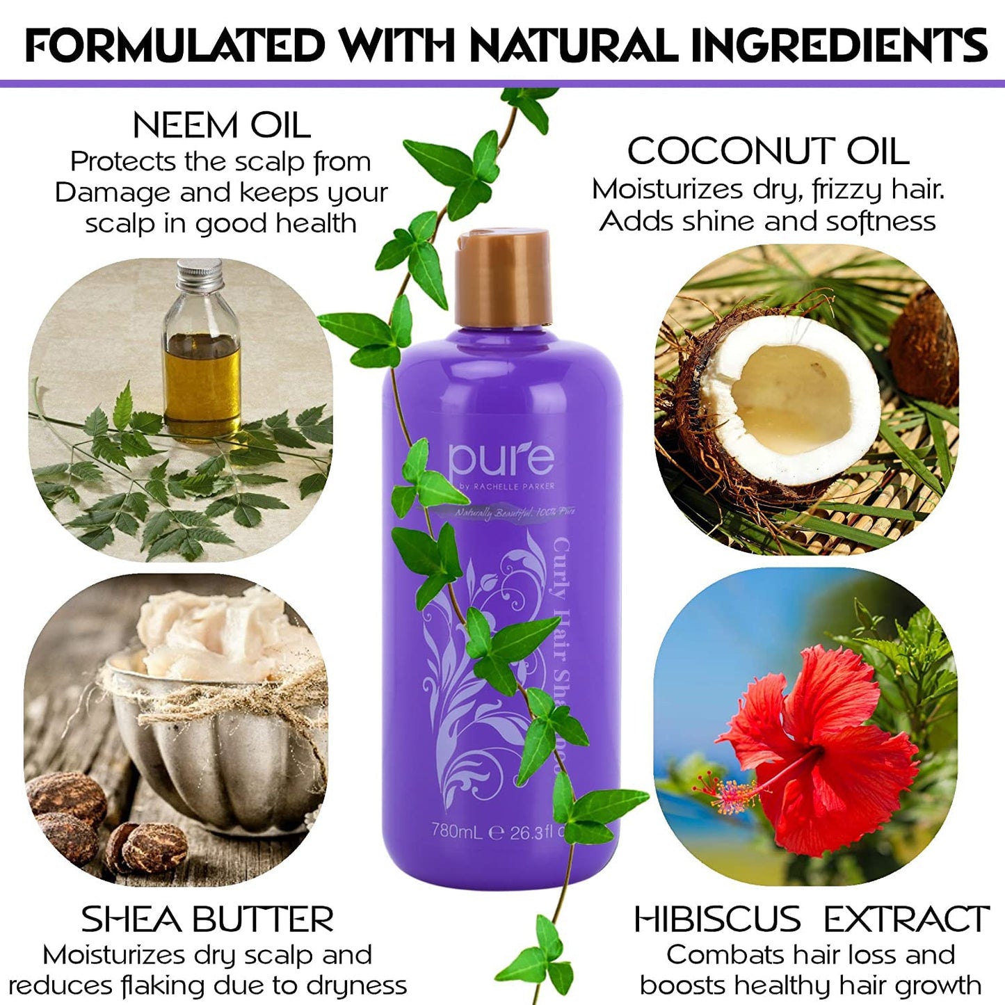 Curly Hair Shampoo and Conditioner Set for Curly Hair. Increase Hydration & Gloss. Repairs & Strengthens Hair for Smooth, Bouncy Curls. Sulfate