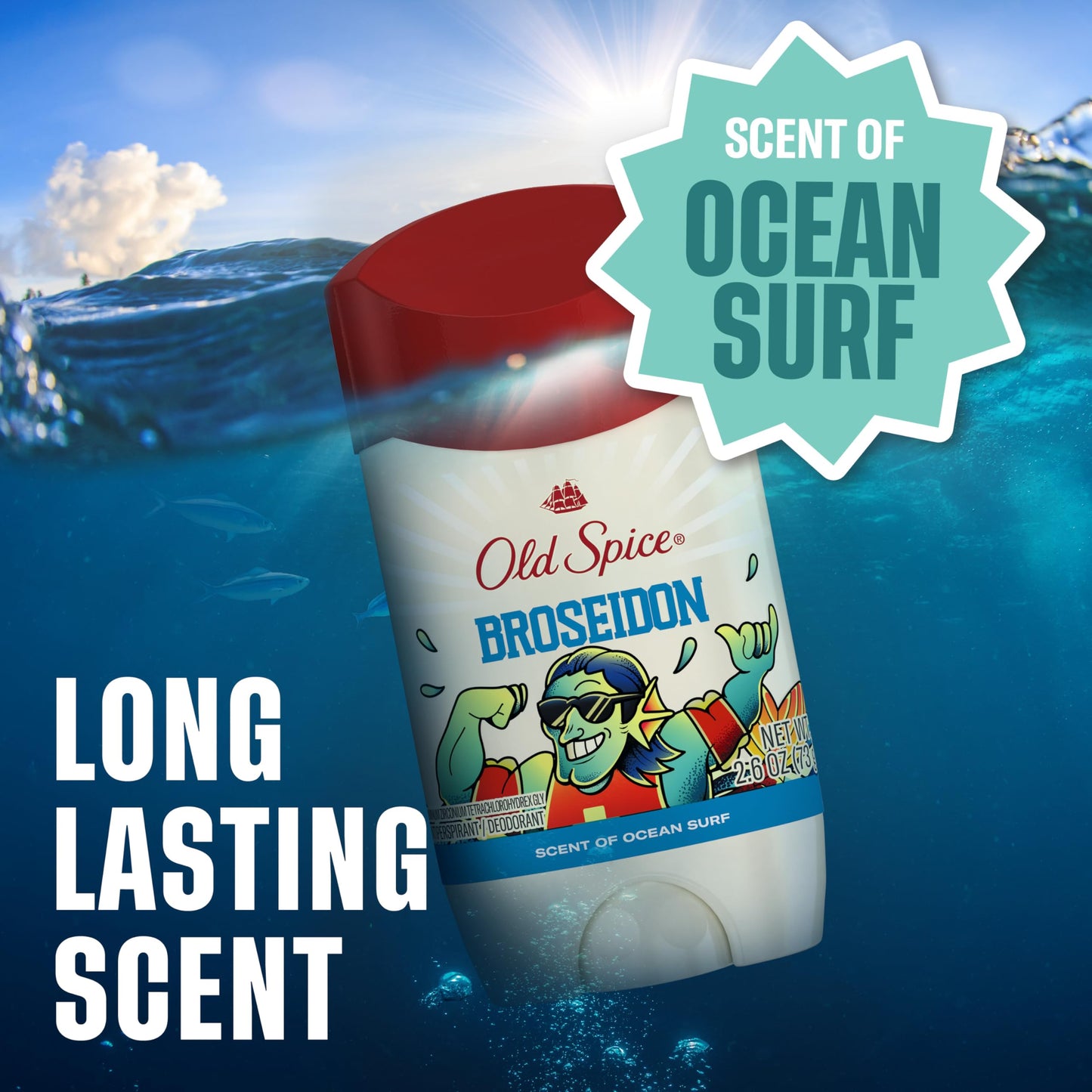 Old Spice Dry Feel Antiperspirant Deodorant for Men, Summerdudes, 24/7 Sweat & Odor Protection, 24/7 Sunny Freshness & Long Lasting Scent, Invisible Beauty and Personal Care Old Spice
