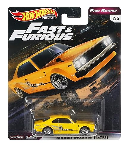 Hot Wheels Fast Rewind Fast & Furious Nissan Skyline (C210) 2/5, Yellow