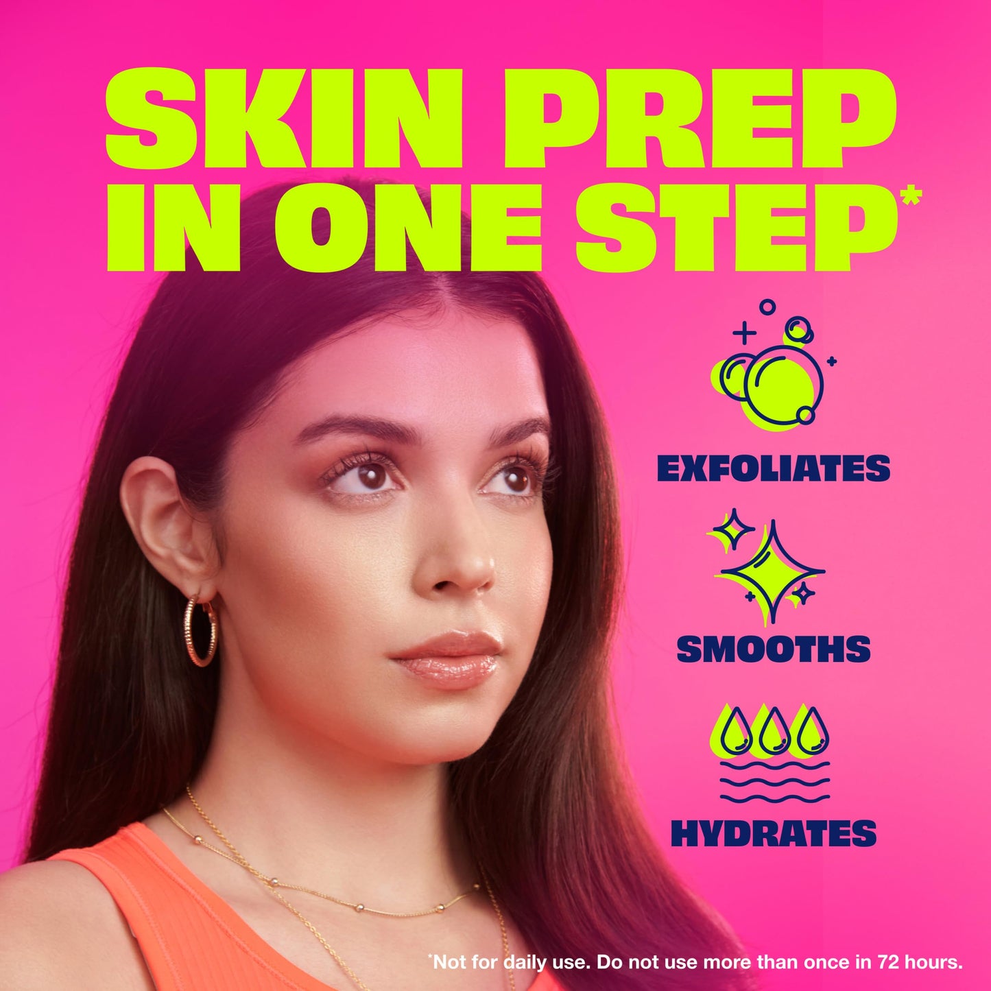 NAIR Prep & Smooth Face Exfoliating Depilatory Cream for Women - Effective Hair Removal for Smooth Skin with Hyaluronic Acid, 1.76 oz Beauty and Personal Care Nair
