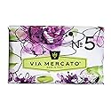 Via Mercato Italian Soap Bar (200 g), No. 5 - Waterlily & Sandalwood
