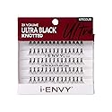 iEnvy KISS Ultra Black Individual Lashes Ultimate Volume 70 Individual Long Lashes False Lashes