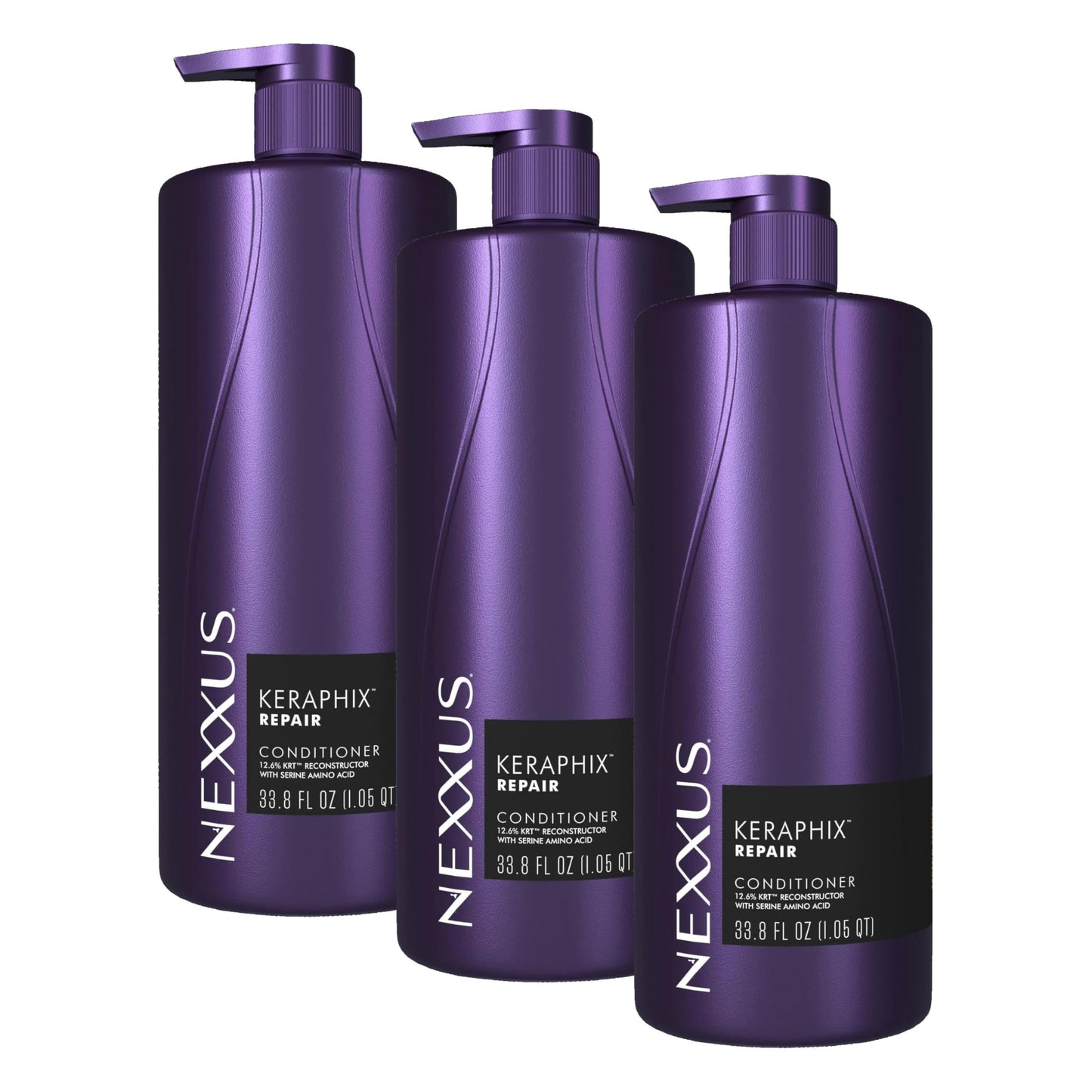 Nexxus KERAPHIX Conditioner Damage Repair for Damaged Hair Powered by KRT Keratin Resistance Therapy with Liquid Crystal Amino Acids 33.8 Fl oz (Pack Beauty and Personal Care Nexxus Default Title