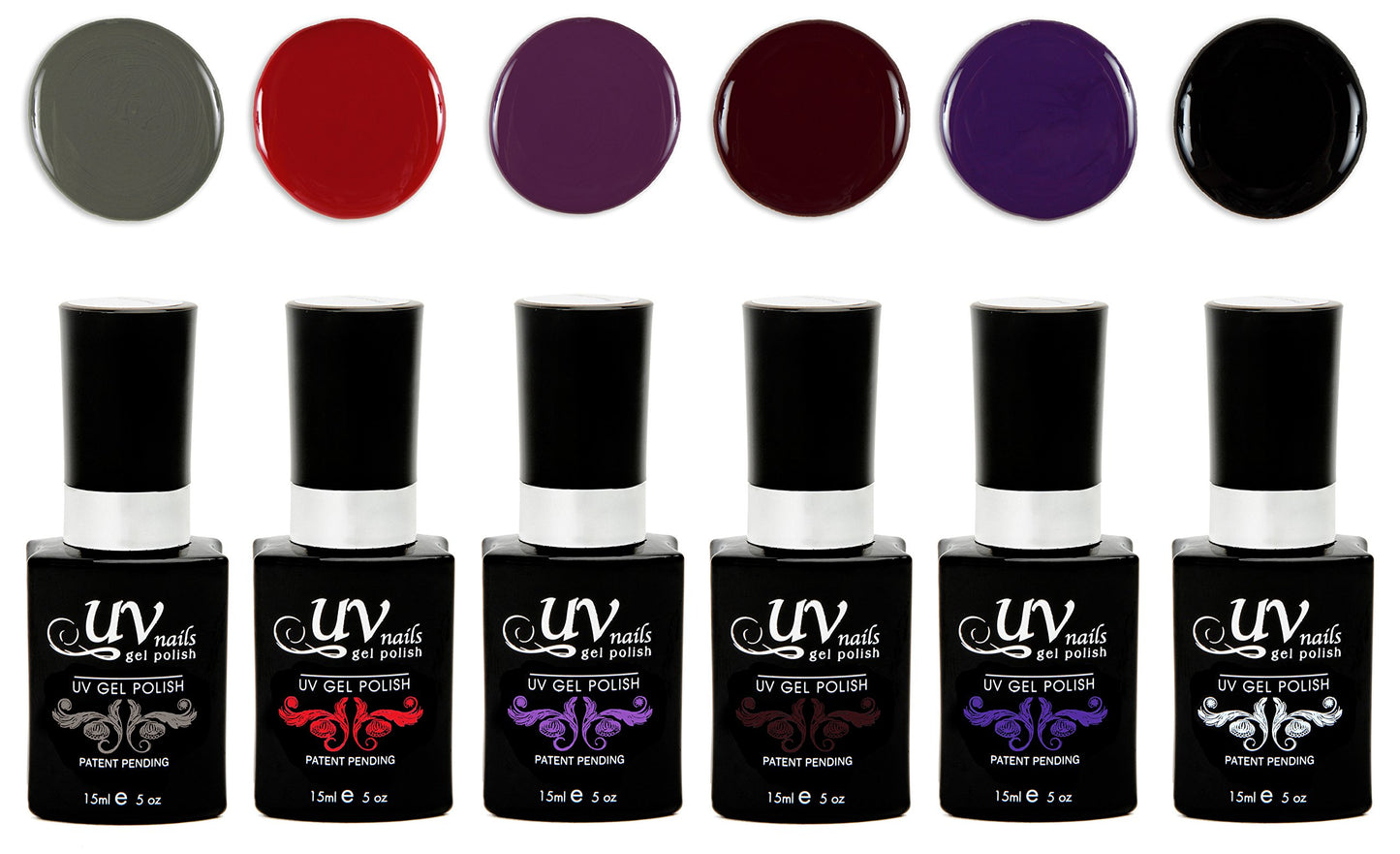UV-NAILS Gel nail polish cure with UV or LED nail lamp gel polish for nails Set of 6 (TOKYO) Beauty & Personal Care UV-NAILS