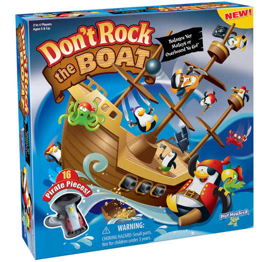 Don’t Rock the Boat Board Game - Kids Games, Family Games for Kids and Adults, Board Games for Family Night, Multi-Player Board Games, Builds Hand &…
