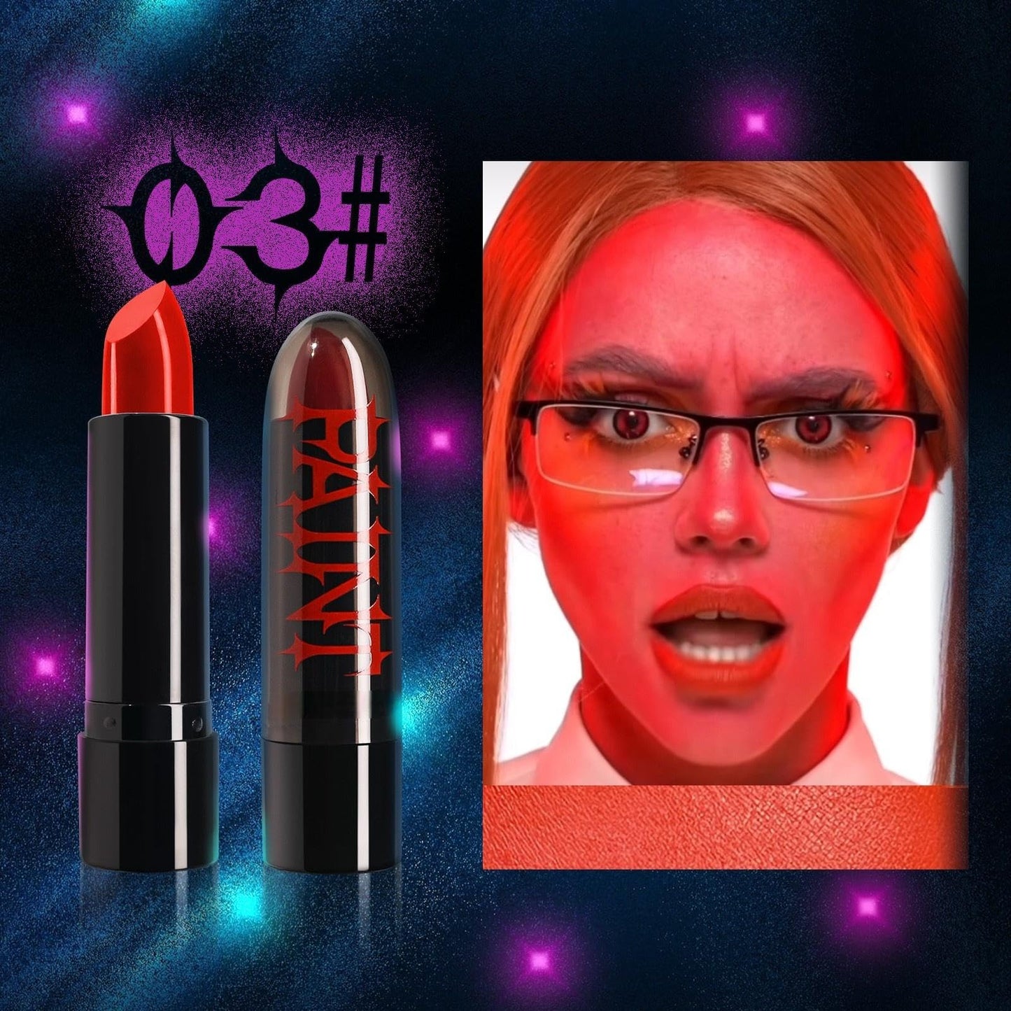 Halloween Face Body Paint Stick - Vampire Makeup Kit (5 Colors: Black, White, Red, Green, Blue) - Easy Apply Waterproof Long Lasting for Kids Adults