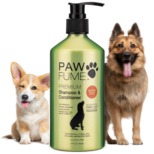 PAWFUME Deshedding Dog Shampoo & Conditioner – Nourishing, Detangling, pH-Balanced Formula for Silky Soft Coat, Salon Quality