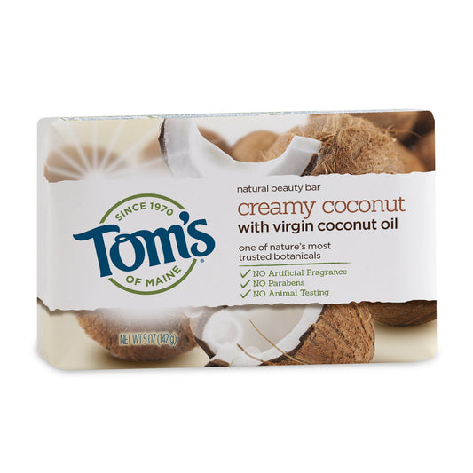 Tom's of Maine Natural Beauty Bar Soap with Virgin Oil, Coconut, 5 Ounce Beauty & Personal Care Tom's of Maine