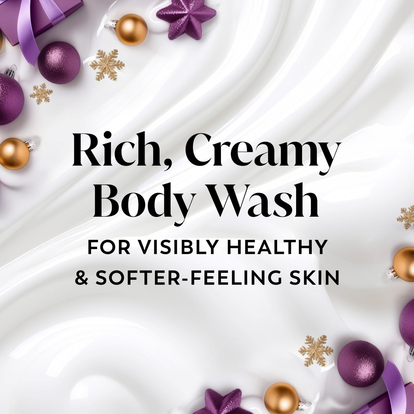 Olay Body Wash for Women, Hydrating & Moisturizing, Holiday Edition, With Plant Based Cleansers, B3 Complex, For All Skin Types, Visions of Sugarplums