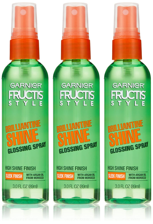Garnier Fructis Style Brilliantine Shine Glossing Spray 3 Oz (Pack of 3)
