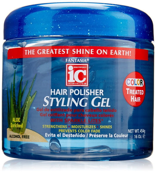 Fantasia Gel 16 Ounce Color Treated Hair (Blue) (473ml) (2 Pack) Beauty & Personal Care Fantasia
