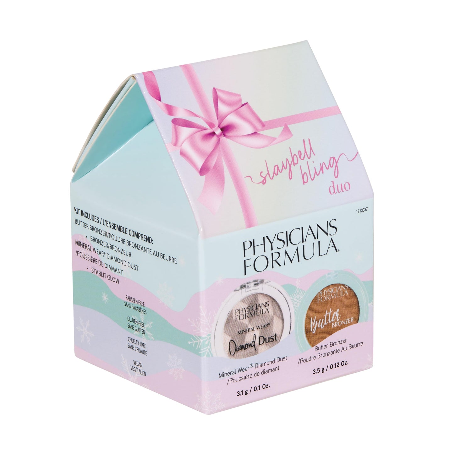 Physicians Formula Slaybell Bling Duo - Butter Bronzer & Diamond Dust Holiday Gift Set, Murumuru Butter Infused for a Radiant Glow, Cruelty Free