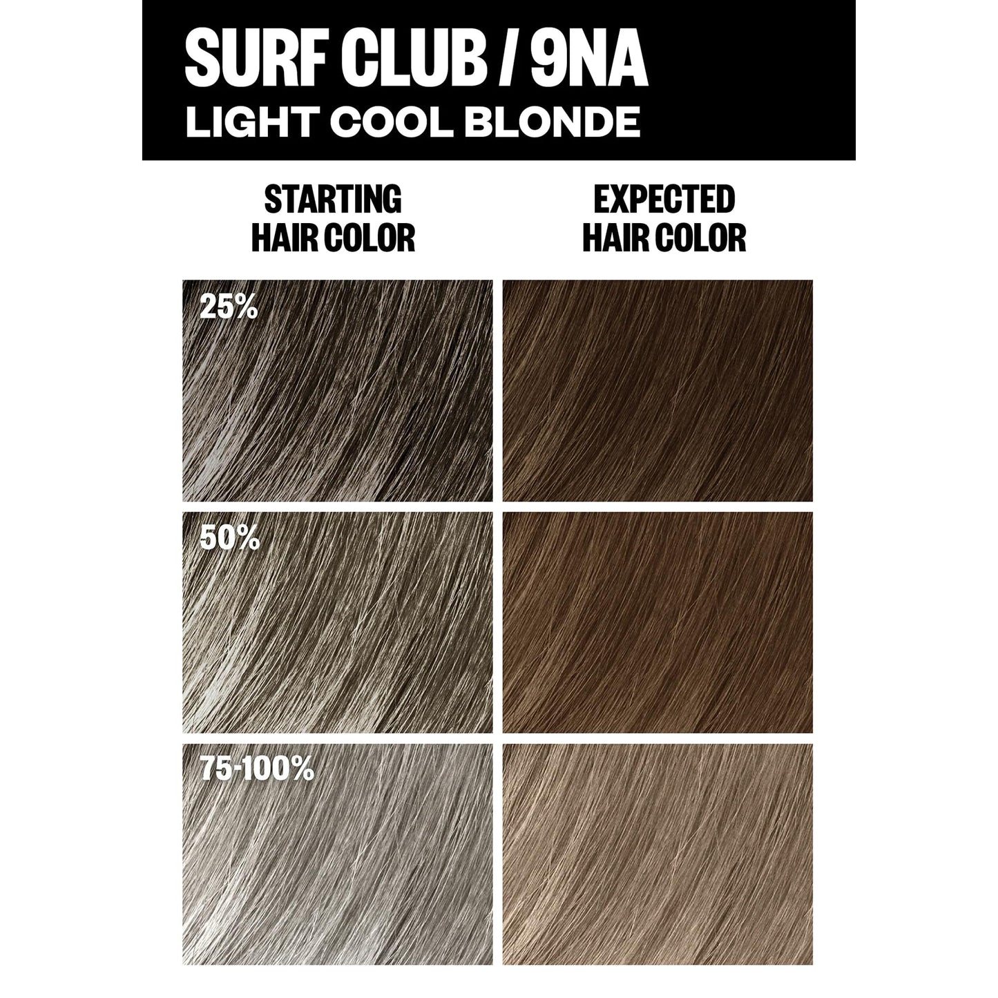 IGK Permanent Hair Color Kit | 9NA Surf Club - Light Cool Blonde | 100% Gray Color Coverage + Strengthen + Shine | Ammonia Free