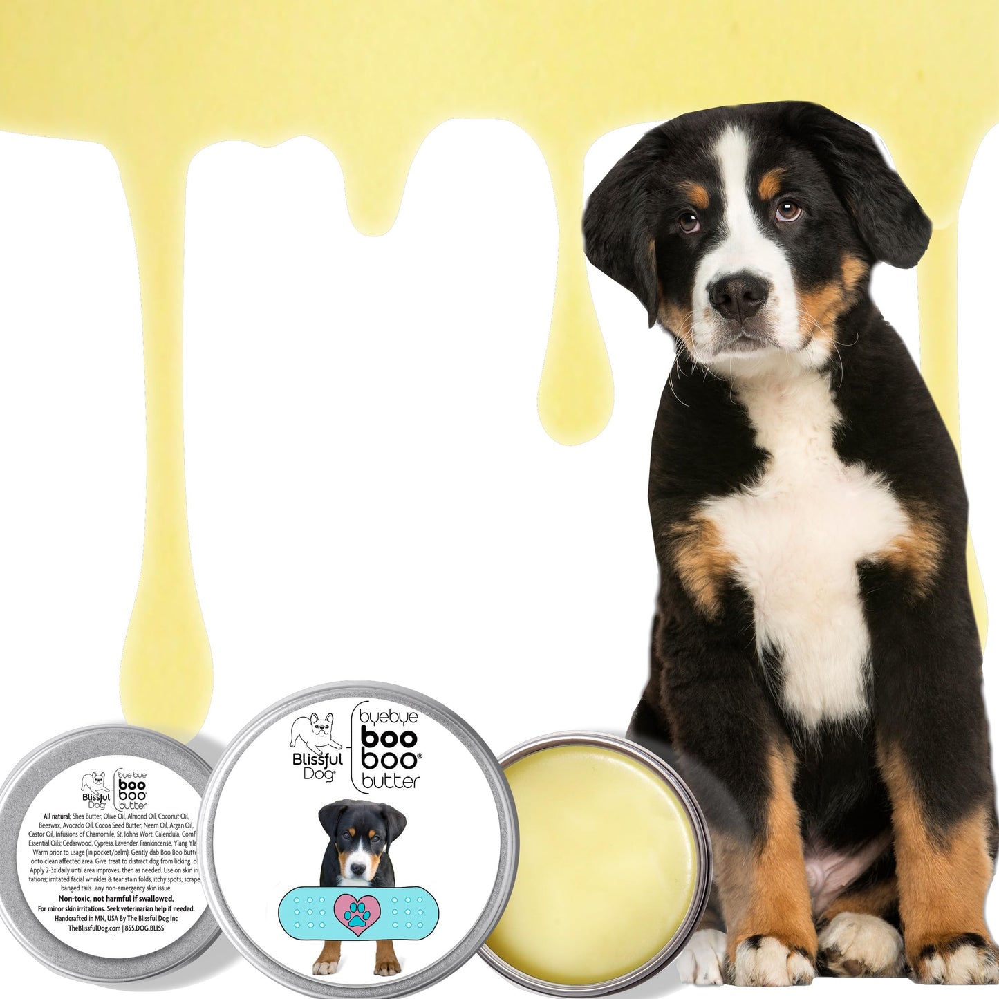 The Blissful Dog Greater Swiss Mountain Dog Boo Boo Butter, 2-Ounce Beauty and Personal Care The Blissful Dog