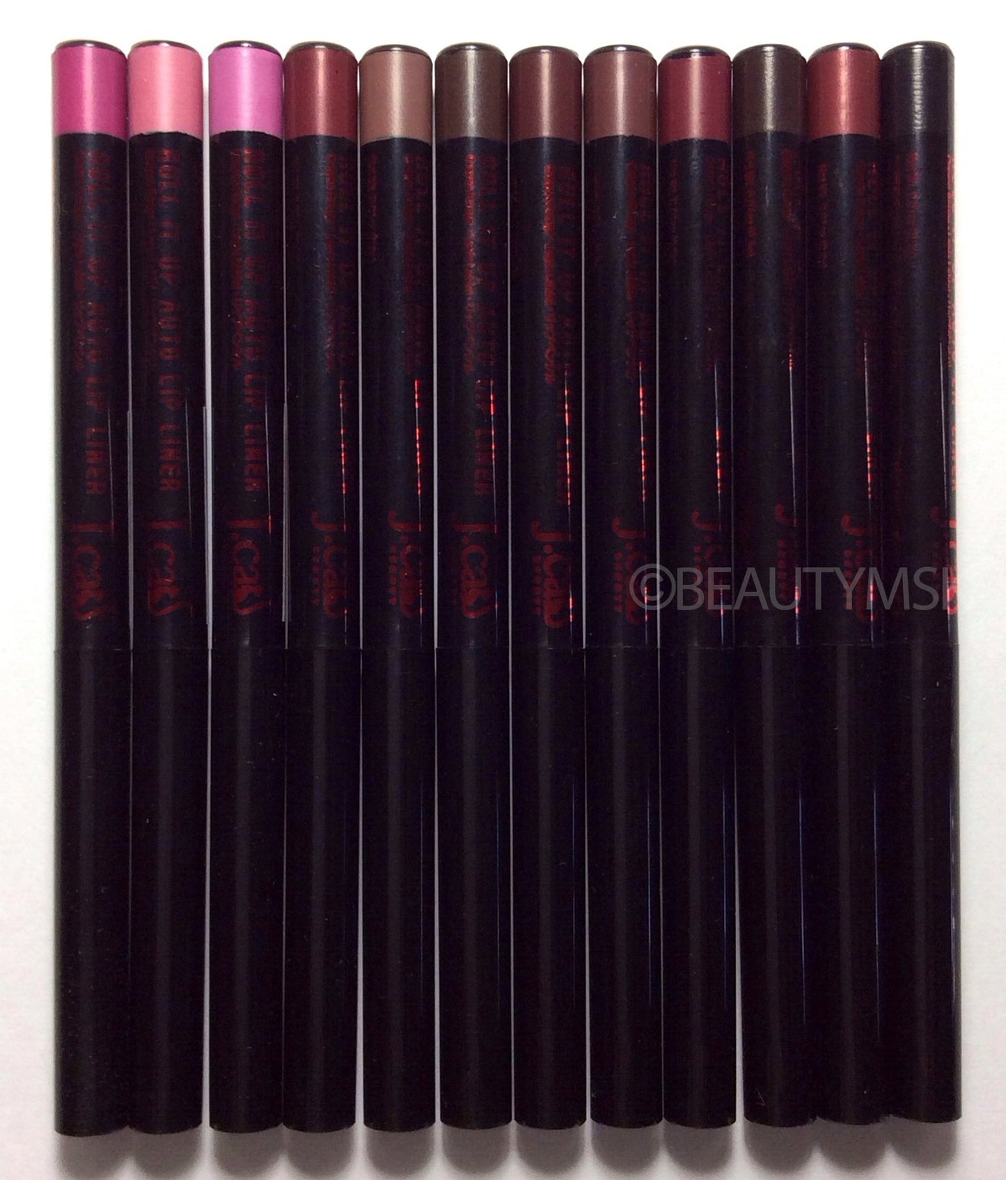 J.cat Beauty Roll It up Auto Lip Pencil Liner All 12 Colors