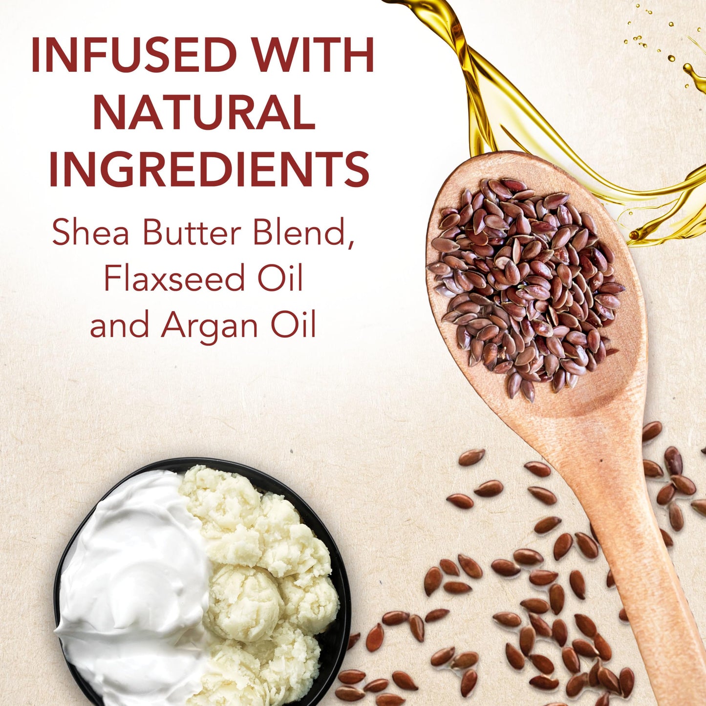 Creme of Nature Double Duty Detangle and Slip Rinse-Out and Leave-In Conditioner with Butter Blend, Flaxseed and Argan Oil, Moisture-Rich, Multi-Use
