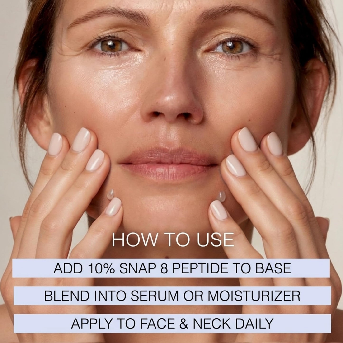 Skin Perfection Snap 8 Peptides Serum for Face - Anti Aging Peptide Serum for Fine Lines & Wrinkles - Diy Peptide Face with Hyaluronic Acid Crows Feet