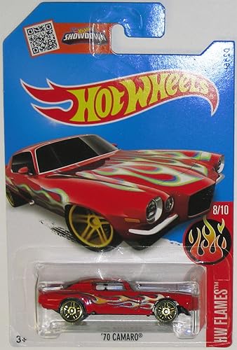Hot Wheels 2016 H.W. Flames 70 Chevy Camaro Red 98/250