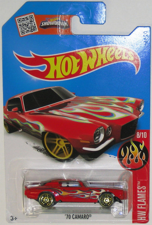 Hot Wheels 2016 H.W. Flames 70 Chevy Camaro Red 98/250
