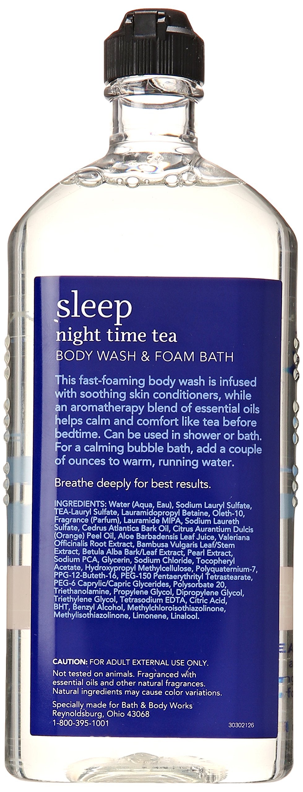 Bath & Body Works Body Wash & Foam Bath in NIGHT TIME TEA Beauty & Personal Care Bath & Body Works