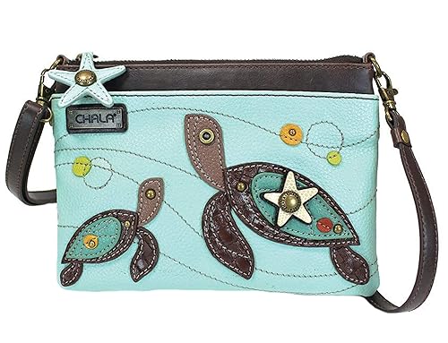 Chala Sea Turtles Mini Crossbody Handbag - Turtle Lovers Gift