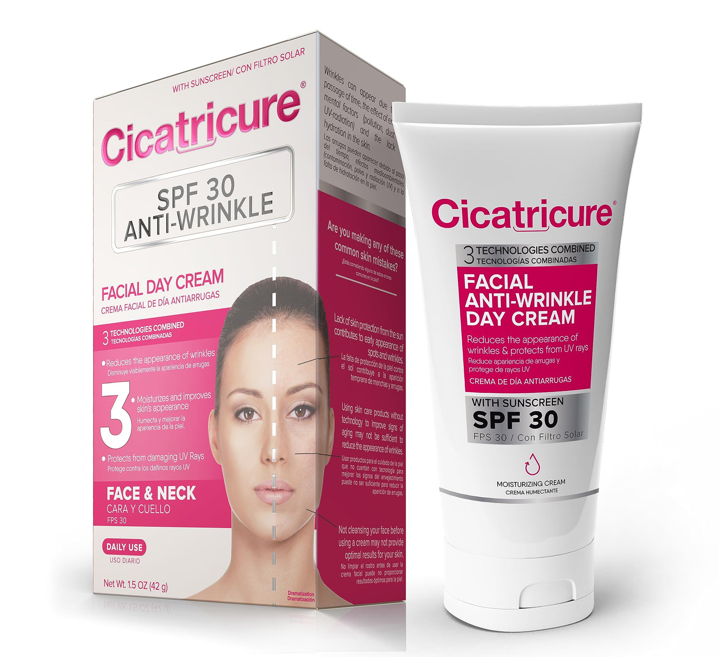 Cicatricure Advanced Face Cream for Fine Lines & Wrinkles, SPF 30, Anti Aging Facial Moisturizer, Daily Skin Care to Enhance Firmness & Elasticity