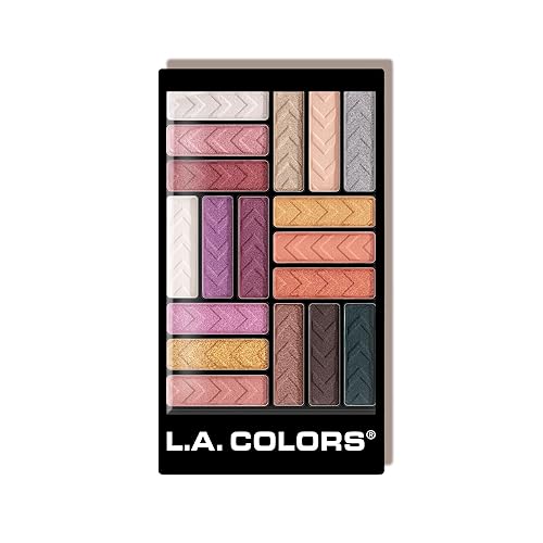 L.A. COLORS 18 Color Eyeshadow Palette, Diva Glam CES748