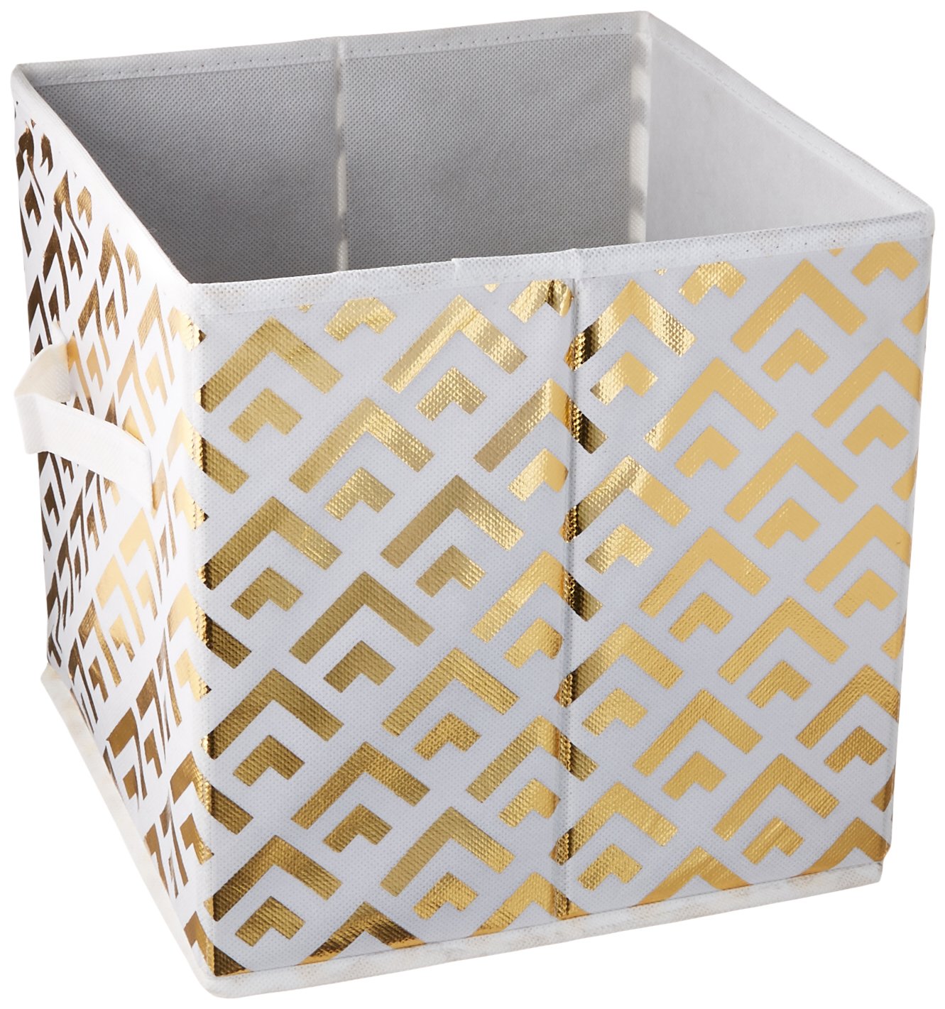 DII Non Woven Polyester Metallic Diamond Storage Bin, Small Set of 2 ...