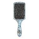 Wet Brush Paddle Shine Enhancer with Argan Oil, Distressed Wood - Ultra-Soft IntelliFlex Detangling Bristles with Boar Bristles For A Smooth & Shiny