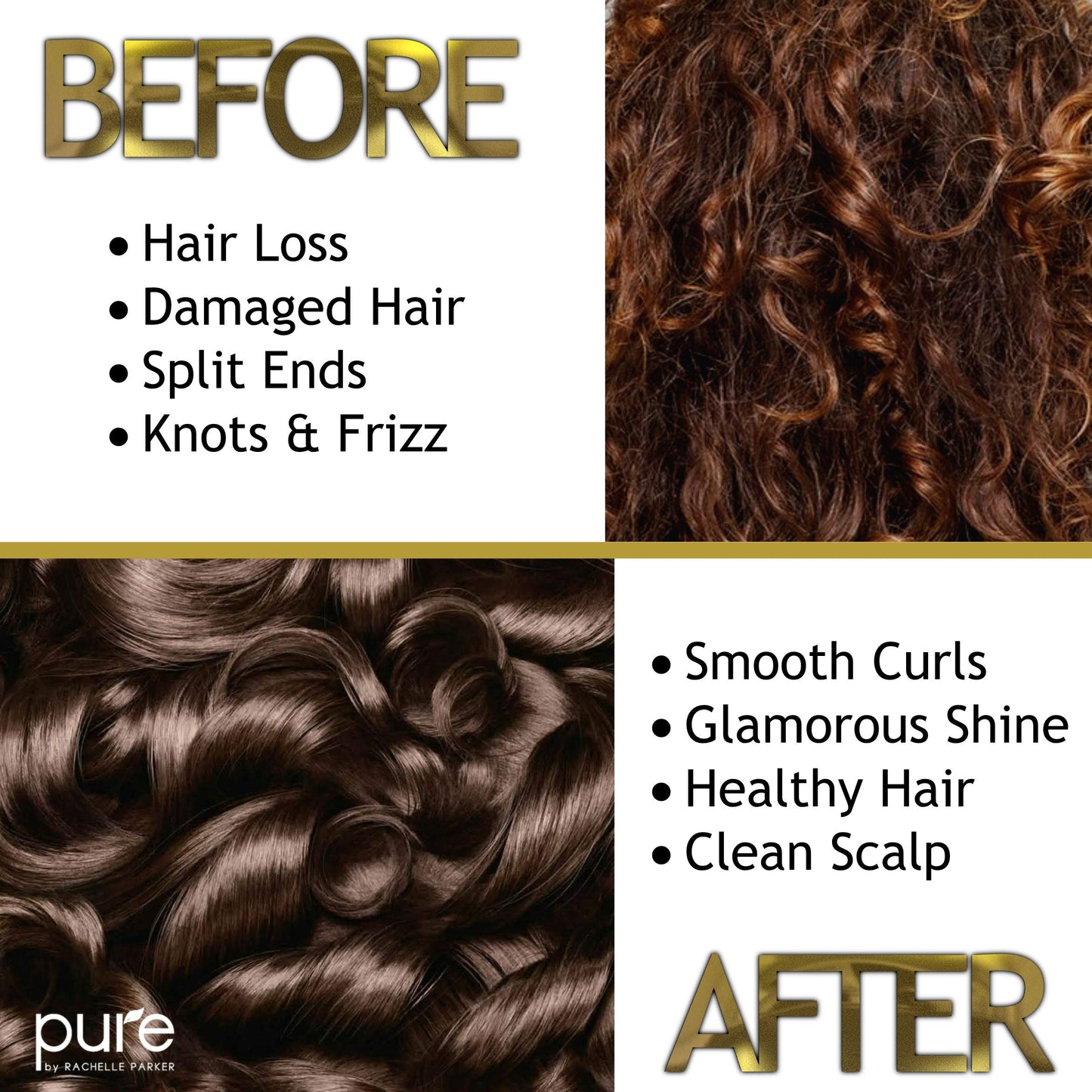Curly Hair Shampoo and Conditioner Set for Curly Hair. Increase Hydration & Gloss. Repairs & Strengthens Hair for Smooth, Bouncy Curls. Sulfate