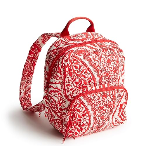 Vera Bradley Women's Premium Cotton Mini Banbury Backpack, Paisley Key, One Size