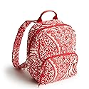 Vera Bradley Women's Premium Cotton Mini Banbury Backpack, Paisley Key, One Size