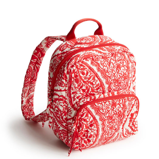 Vera Bradley Women's Premium Cotton Mini Banbury Backpack, Paisley Key, One Size