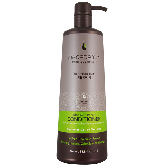 Macadamia Professional Hair Care Sulfate Paraben Free Natural Organic CrueltyFree Vegan Hair Products Ultra Rich Moisture Hair Conditioner, Green