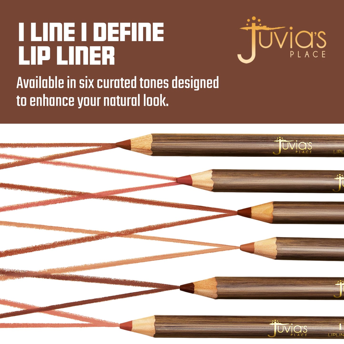Juvia's Place I Line I Define Lip Liner - Lip Service - Long-Lasting Lip Liner with Hydrating Formula, Smooth Glide, Sharpenable Pencil for Precise