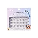 KISS Falscara DIY Eyelash Extension Lengthening Wisps - Featherlight Synthetic Reusable Artificial Eyelashes Multipack of 24 Mini Lash Clusters