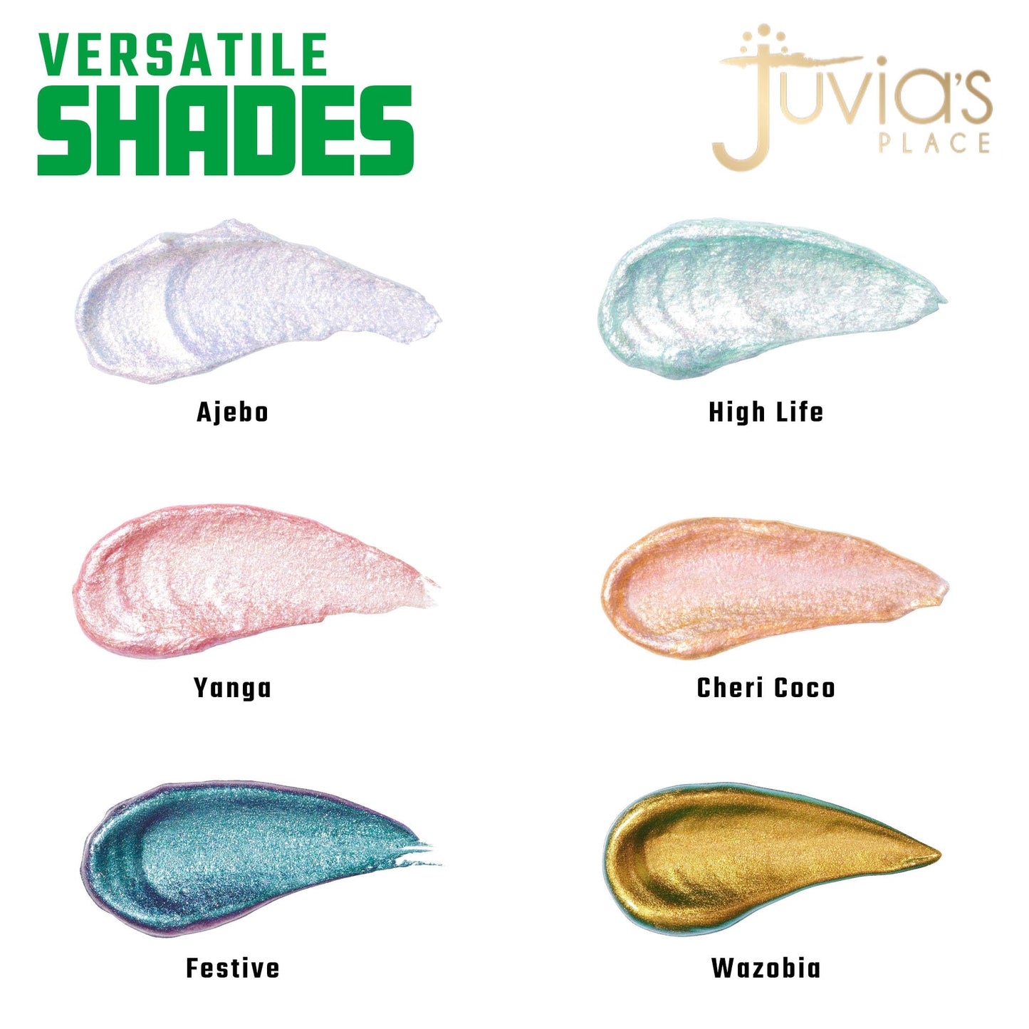 Juvia's Place Liquid Eyeshadow Culture 2 Cheri Coco - Glitter Liquid Eyeshadow, Multichrome, Metallic, Eye Shimmer and Iridescent, Glitter Makeup…