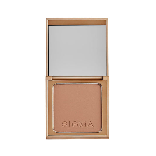 Sigma Beauty Matte Bronzer - Longwear Light Bronzer Powder with Matte Finish for Face - Achieving a Natural, Sun Kissed Glow (Dark)