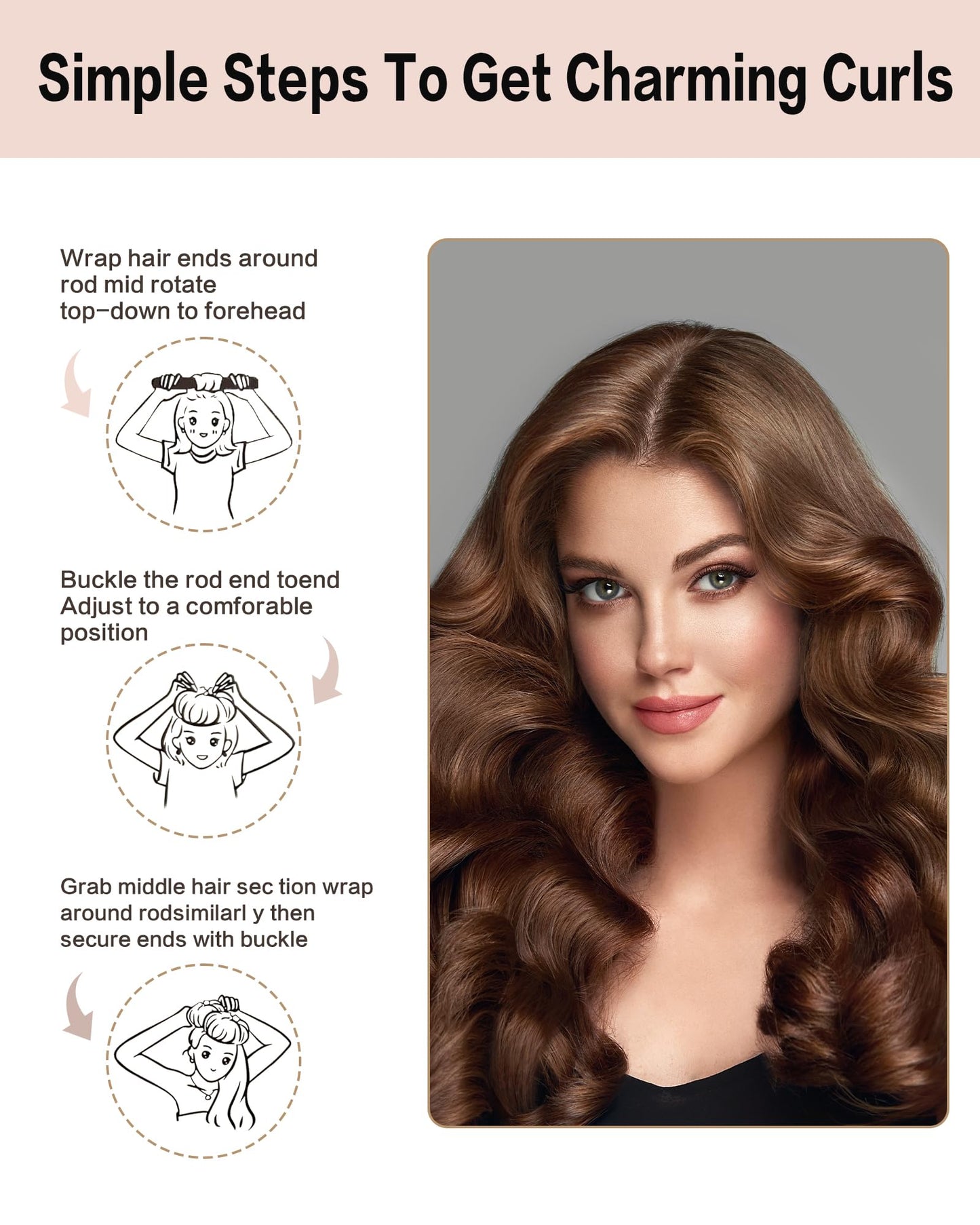 Seritant Heatless Curls Overnight with Satin Head Scarf, Velvet Hair Rollers for Blowout Look, No Heat Curling Rod for Long Thick Hair, Soft Sleep In Beauty and Personal Care Seritant
