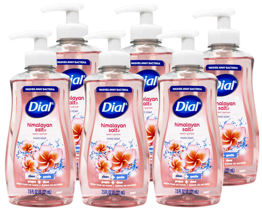 Dial Himalayan Pink Salt & Water Lily Hand Soap with Moisturizer 7.5 Oz (Pack of 6) Beauty & Personal Care Dial