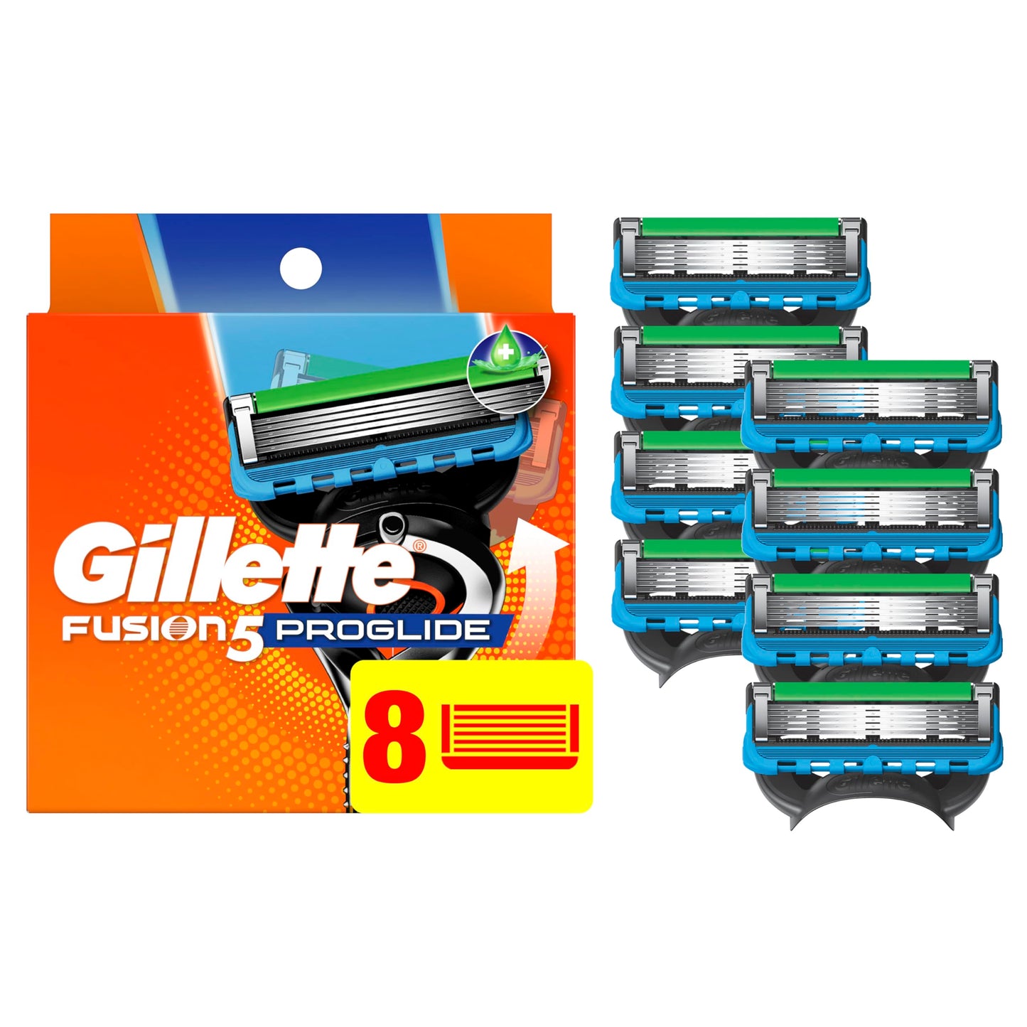 Gillette ProGlide Razor Refills for Men, 8 Razor Blade Refills Beauty and Personal Care Gillette