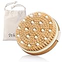 Ithyes Body Brush Dry Brushing Bath Brush Gentle Skin Exfoliate Massage Scrub 100% Nature Boar Bristles Bamboo Wood Improve Blood Circulation Wet