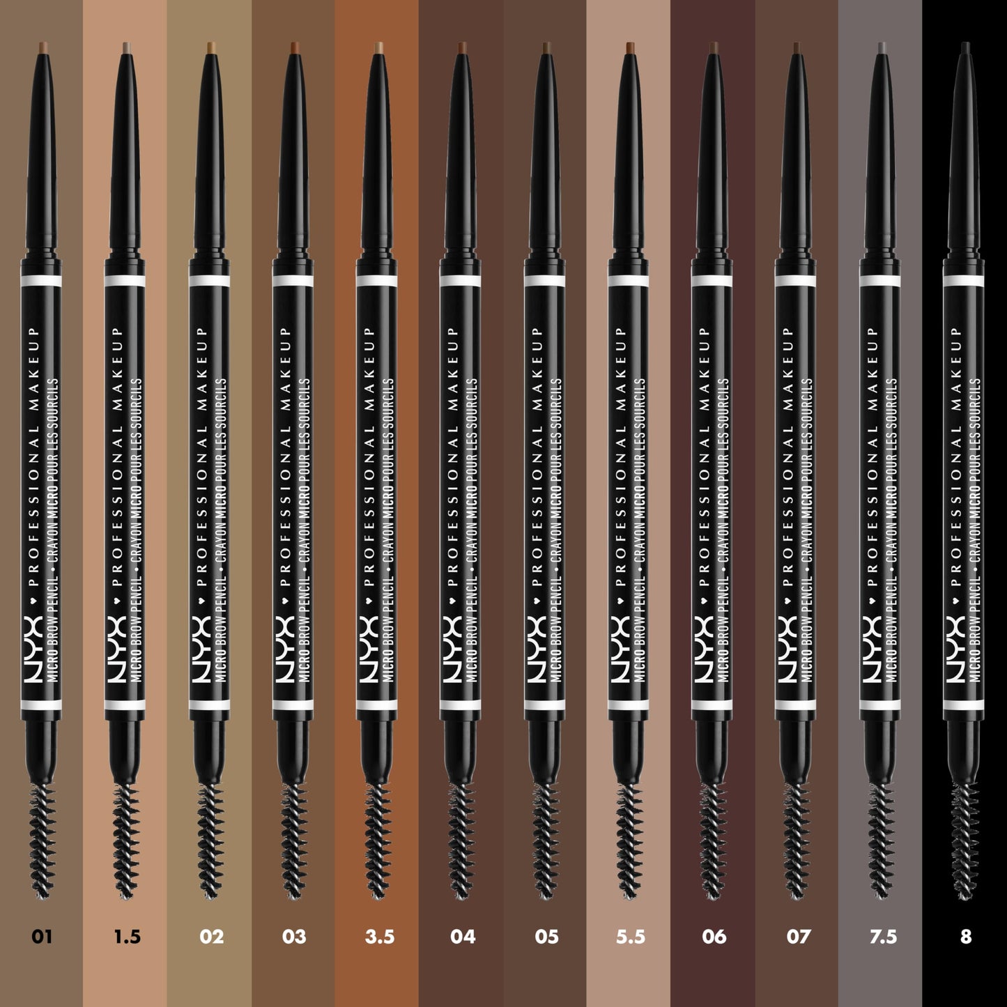 NYX PROFESSIONAL MAKEUP Micro Brow Pencil, Precise Eyebrow Pencil - Cool Ash Brown Beauty and Personal Care NYX PROFESSIONAL MAKEUP