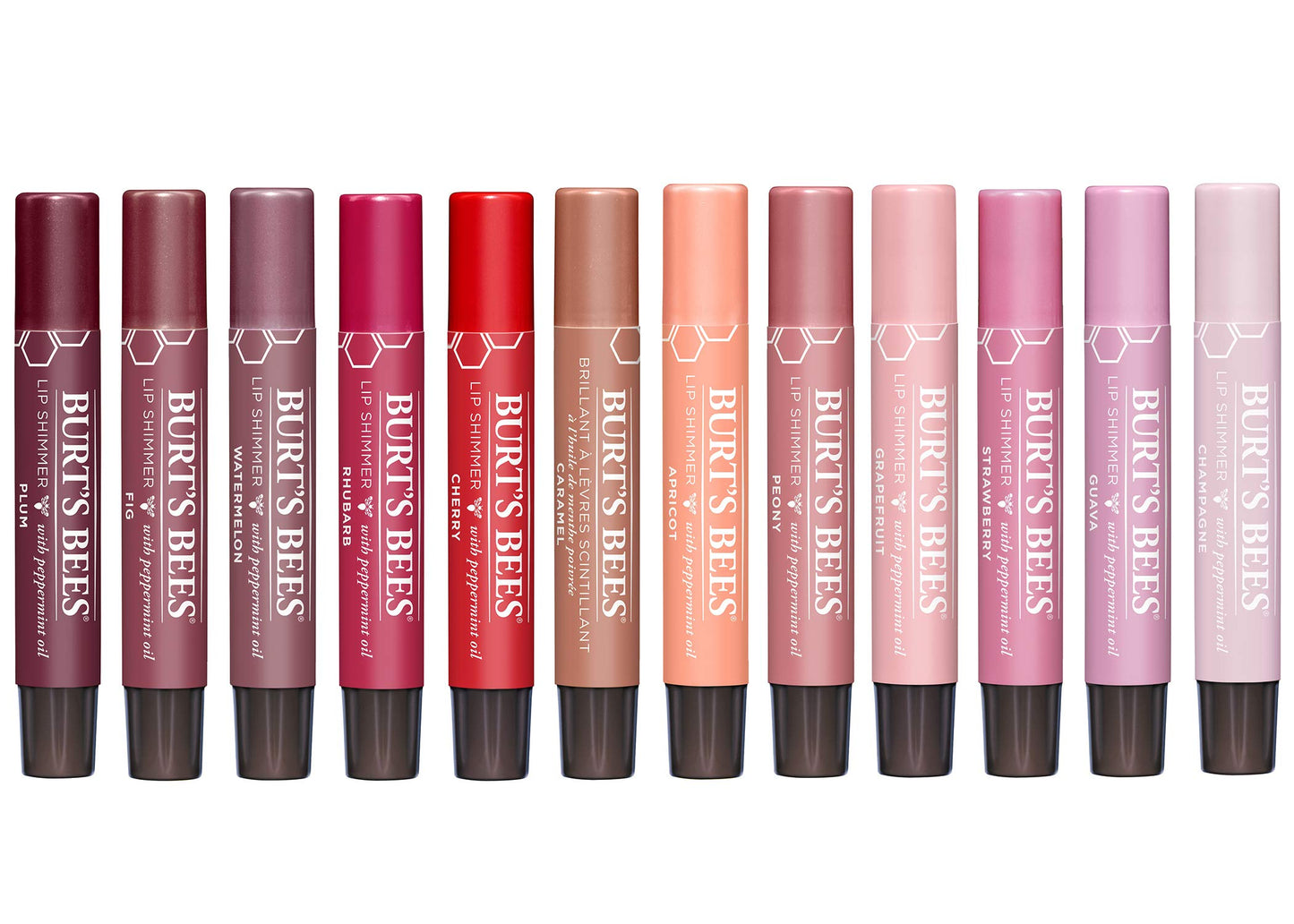 Burts Bees Peony Lip Shimmer, 0.09 OZ