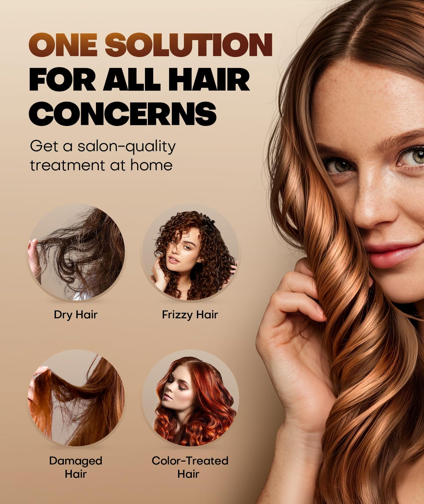 Collagen Hair Mask for Deep Conditioning, Keratin Hair Treatment with 4 Hydrolyzed Proteins, Moroccan & Avocado Oils Conditioner for Nourish