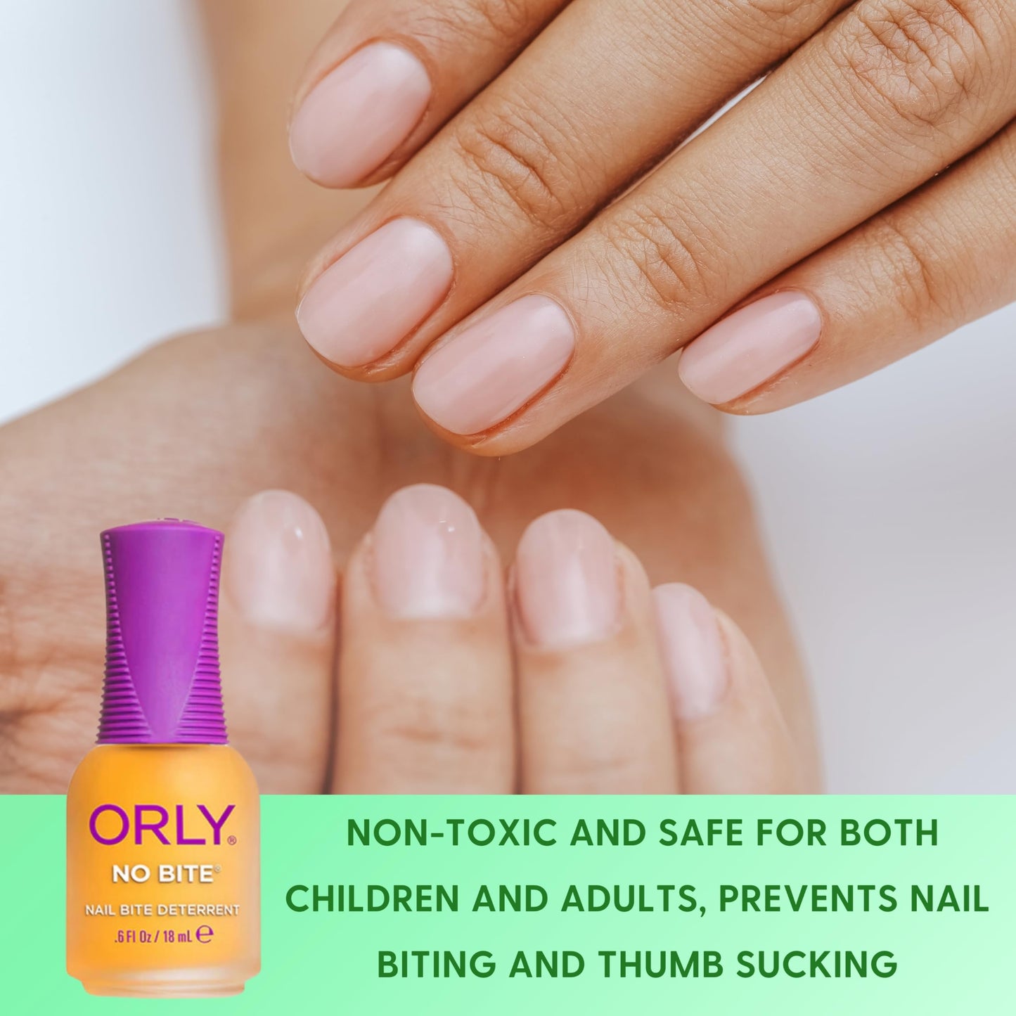 ORLY Nail Treatment No Bite | Nail Biting Deterrent & Bitter-Tasting Formula To Help Stop Adults And Children From Nail Biting | Vegan, Non-Toxic