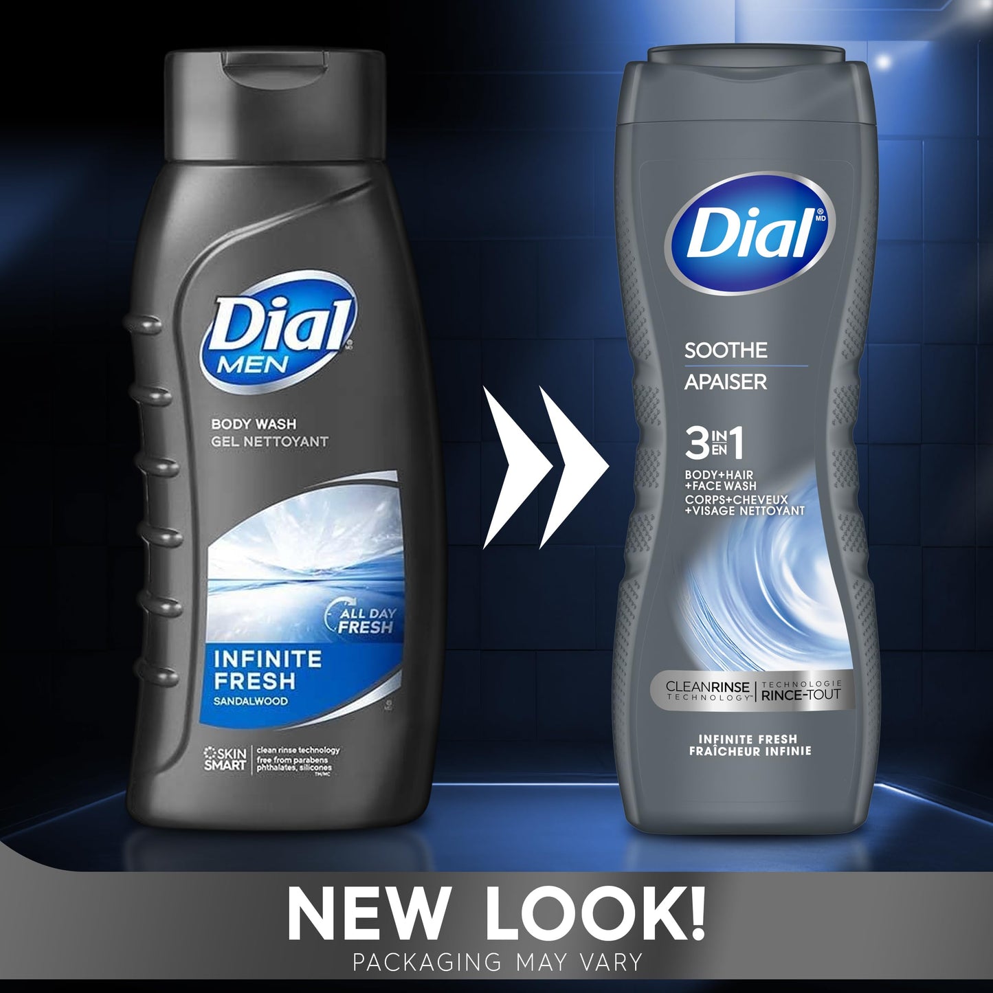 Dial Men Body Wash Infinite, fresh, 16 Ounce