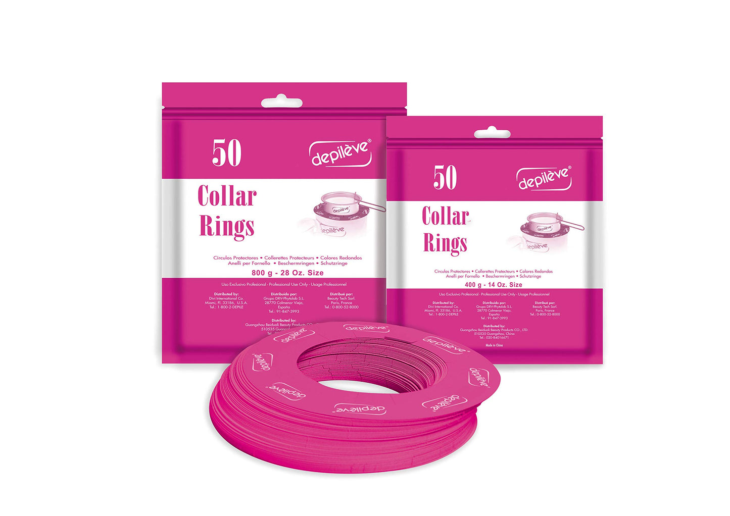 Depileve Wax Warmer Collars - Wax Pot Collars - 14 oz. - Pack of 50 Beauty and Personal Care Depileve